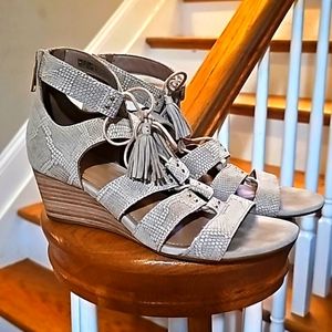 UGG Snakeskin Lace-up Wedge